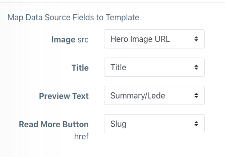 Data Source mapping