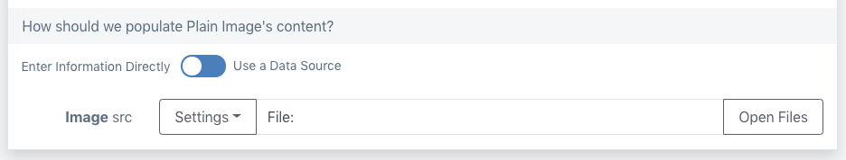 A template's contents being edited directly